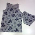 Σετ φανελάκι-σλιπάκι γκρι