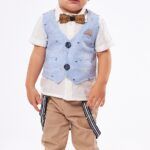 Σετ παντελόνι 5 τμχ με γιλέκο Hashtag