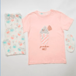 Πυζάμα ροζ με μάσκα ύπνου