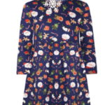 Φόρεμα Χριστουγεννιάτικο Εμπριμέ