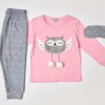 Πυζάμα ροζ με μάσκα ύπνου hommies