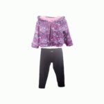 Σετ κολάν LEO βελούδο ματζέντα joyce 2361124