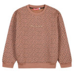 Μπλούζα φούτερ πουά μόκα