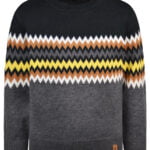 Πουλόβερ πλεκτό σκούρο μελανζέ