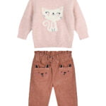 Σετ παντελόνι κοτλέ σομόν ΕNERGIERS