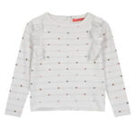 Μπλούζα πλεκτή εκρού πουά