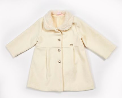 Παιδικό παλτό εκρού